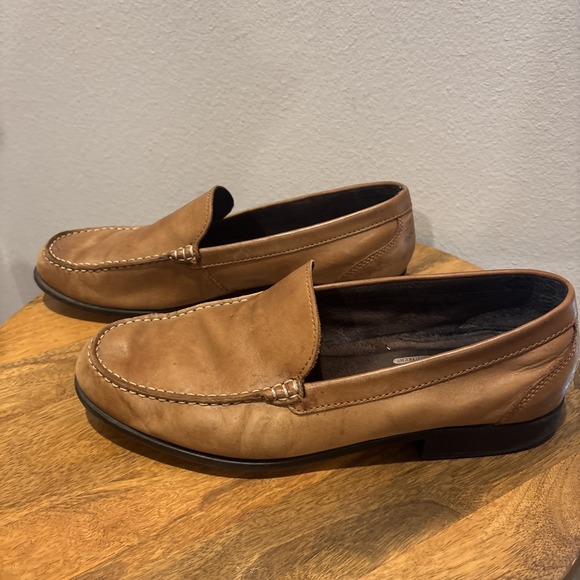 Rockport Walkability Driving Loafers Mens Brown Leather‎ Size 12W main image 9